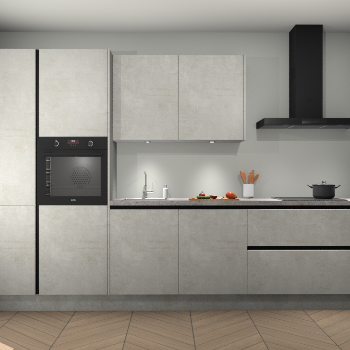 Beton Opaal greeploze keuken Selfoss 97480