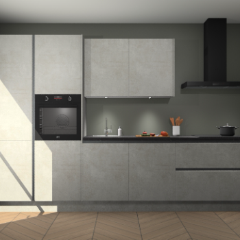 Beton Opaal greeploze keuken Selfoss 97483