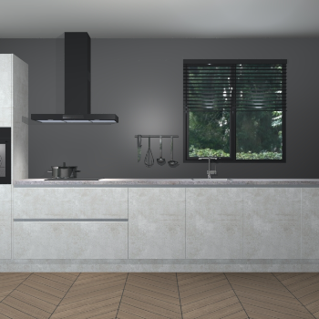 Beton Opaal greeploze keuken Quito 35563