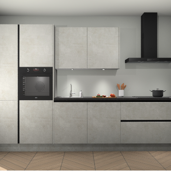 Beton Opaal greeploze keuken Selfoss 97486