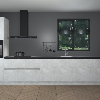 Beton Opaal greeploze keuken Quito 35572