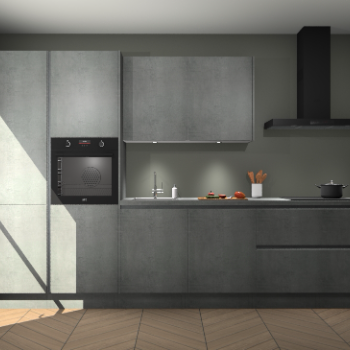 Beton Parelgrijs greeploze keuken Selfoss 97535