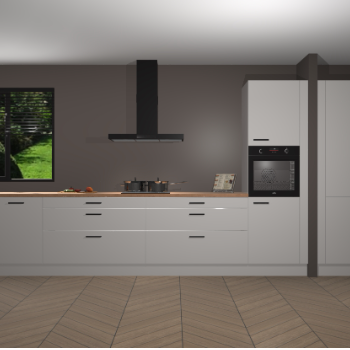 Zijdegrijze Hoogglans keuken Angola 97667