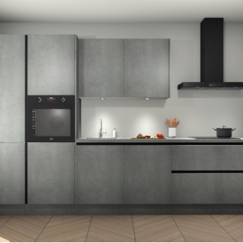 Beton Parelgrijs greeploze keuken Selfoss 97538