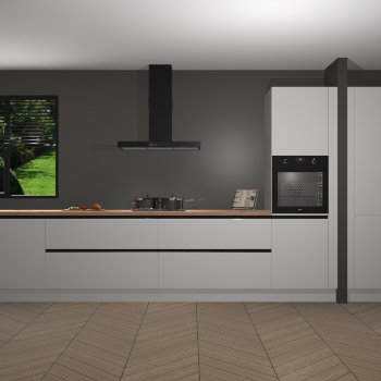 Zijdegrijze Hoogglans greeploze keuken Angola 97669