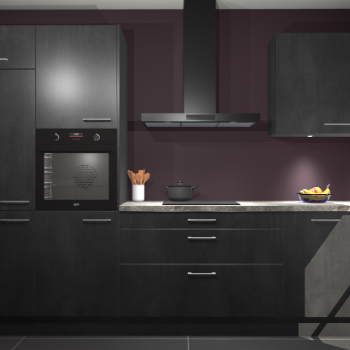 Beton Zwarte keuken Athene 71263