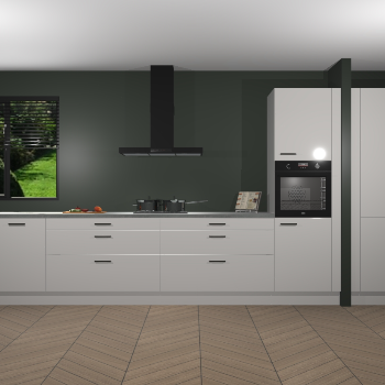 Zijdegrijze Hoogglans keuken Angola 97674