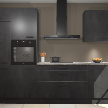 Beton Zwarte keuken Athene 71267