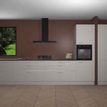 Zijdegrijze Hoogglans keuken Angola 97677