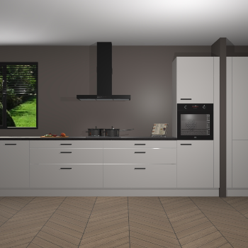 Zijdegrijze Hoogglans keuken Angola 97679