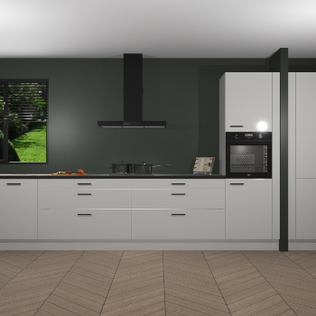 Zijdegrijze Hoogglans keuken Angola 97680