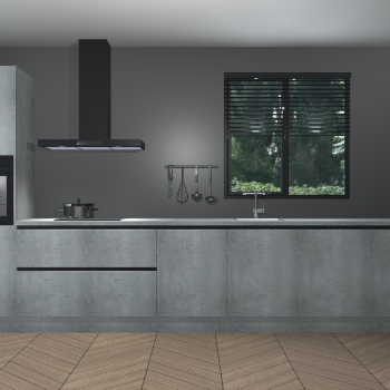 Beton Parelgrijs greeploze keuken Quito 35704