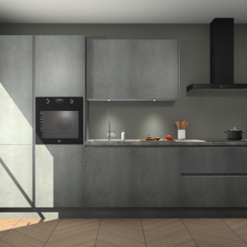 Beton Parelgrijs greeploze keuken Selfoss 97553