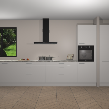 Zijdegrijze Hoogglans keuken Angola 97682