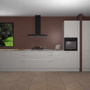 Zijdegrijze Hoogglans keuken Angola 97683