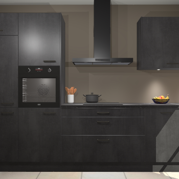 Beton Zwarte keuken Athene 71279