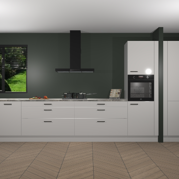 Zijdegrijze Hoogglans keuken Angola 97686