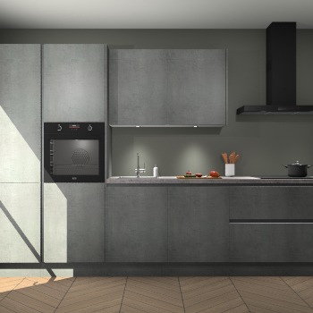 Beton Parelgrijs greeploze keuken Selfoss 97559