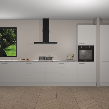 Zijdegrijze Hoogglans keuken Angola 97688