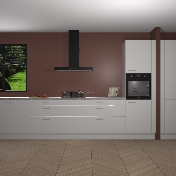 Zijdegrijze Hoogglans keuken Angola 97689