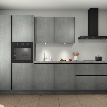 Beton Parelgrijs greeploze keuken Selfoss 97562