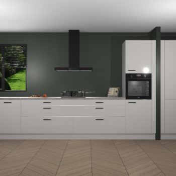 Zijdegrijze Hoogglans keuken Angola 97692