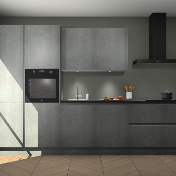 Beton Parelgrijs greeploze keuken Selfoss 97565