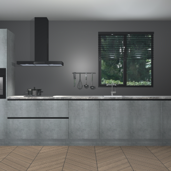 Beton Parelgrijs greeploze keuken Quito 35716