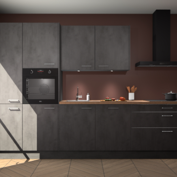 Beton Antraciet keuken Selfoss 97576