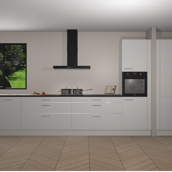 Zijdegrijze Hoogglans keuken Angola 97694