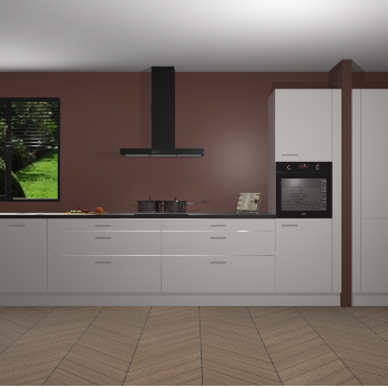 Zijdegrijze Hoogglans keuken Angola 97695