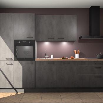 Beton Antraciet keuken Selfoss 97579