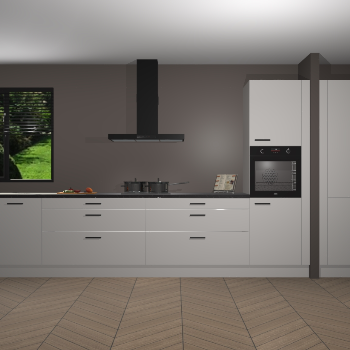 Zijdegrijze Hoogglans keuken Angola 97697