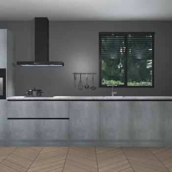 Beton Parelgrijs greeploze keuken Quito 35722
