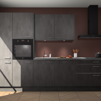 Beton Antraciet keuken Selfoss 98134