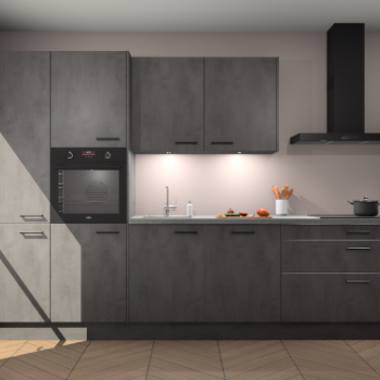 Beton Antraciet keuken Selfoss 98136