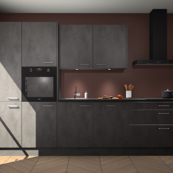 Beton Antraciet keuken Selfoss 98141