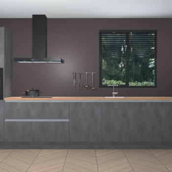 Beton Antraciet greeploze keuken Quito 96799