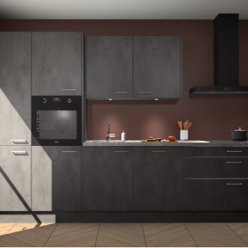 Beton Antraciet keuken Selfoss 98172