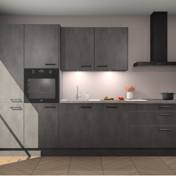 Beton Antraciet keuken Selfoss 98174