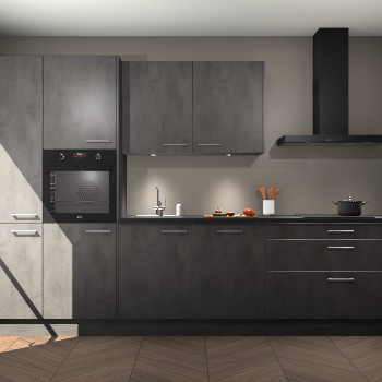 Beton Antraciet keuken Selfoss 98178