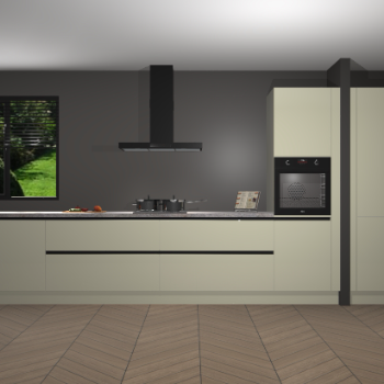 Magnolia Hoogglans greeploze keuken Angola 97730