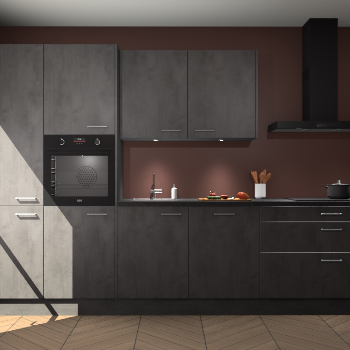 Beton Antraciet keuken Selfoss 98179