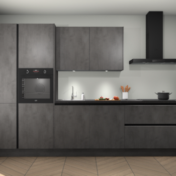 Beton Antraciet greeploze keuken Selfoss 98183