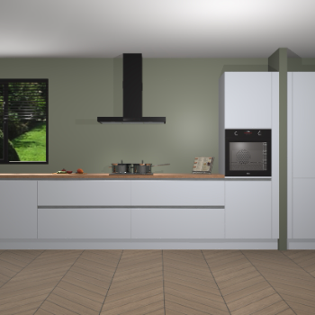 Sneeuwwitte greeploze keuken Angola 97077