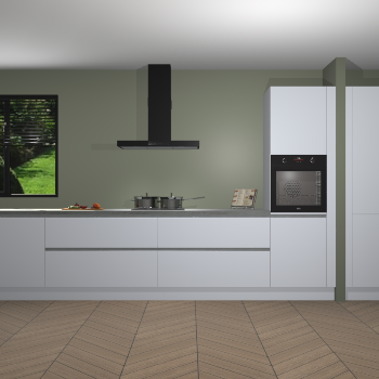 Sneeuwwitte greeploze keuken Angola 97084