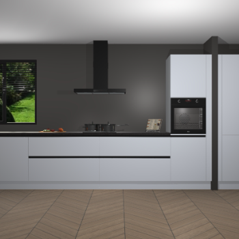 Sneeuwwitte greeploze keuken Angola 97093