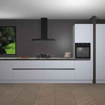 Sneeuwwitte greeploze keuken Angola 97099