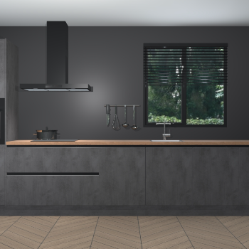 Beton Antraciet greeploze keuken Quito 96802