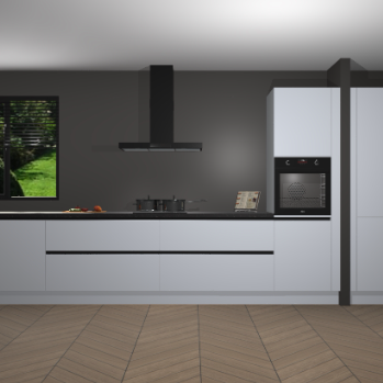 Sneeuwwitte greeploze keuken Angola 97111